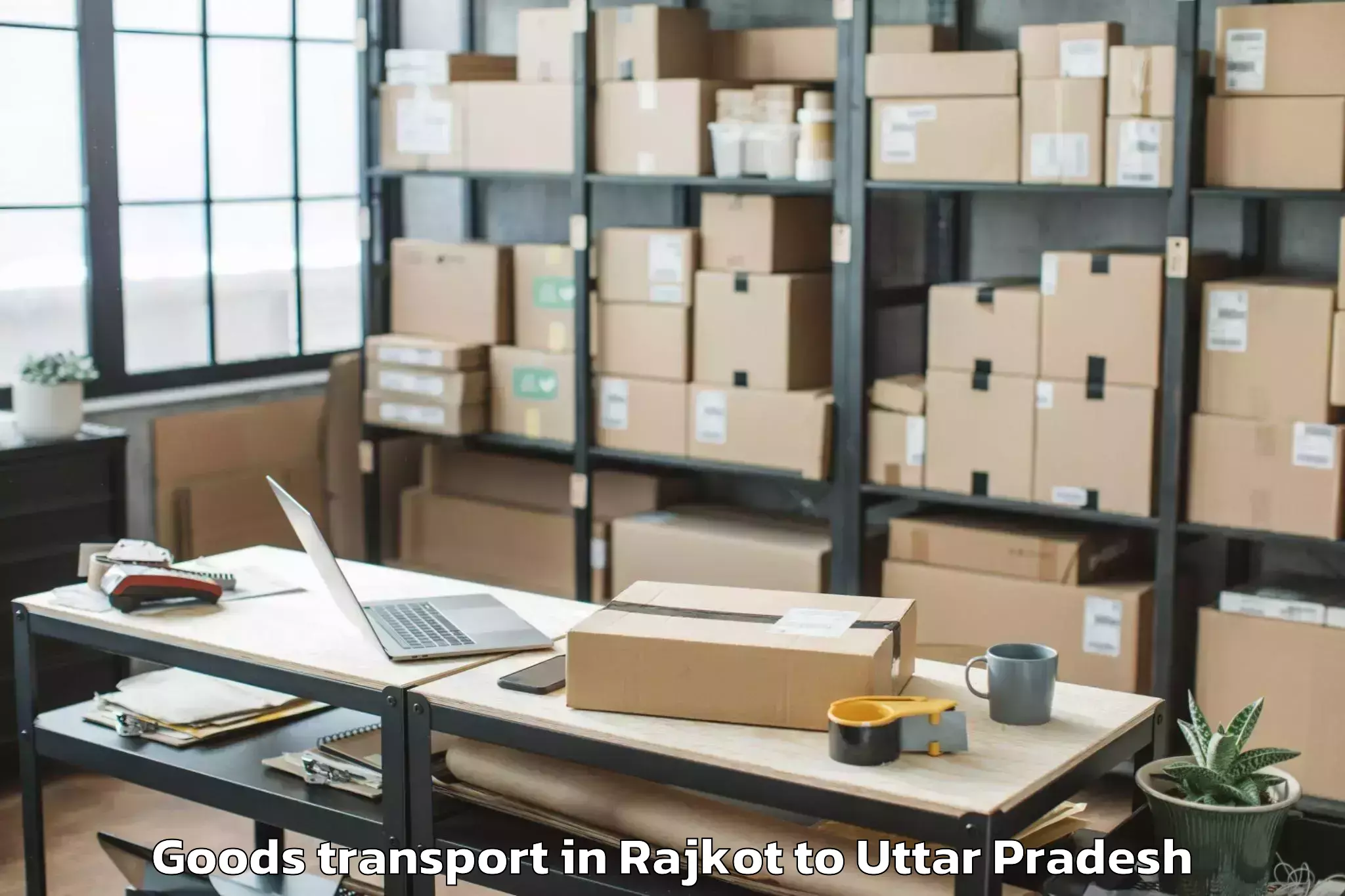 Leading Rajkot to Aonla Goods Transport Provider